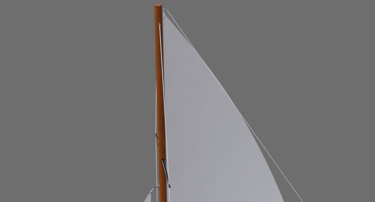 Sailboat 1A Low-poly 3D model_7