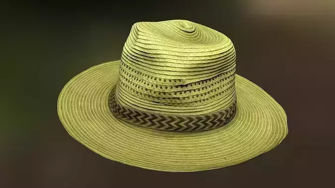Hat low poly straw for gta san andreas