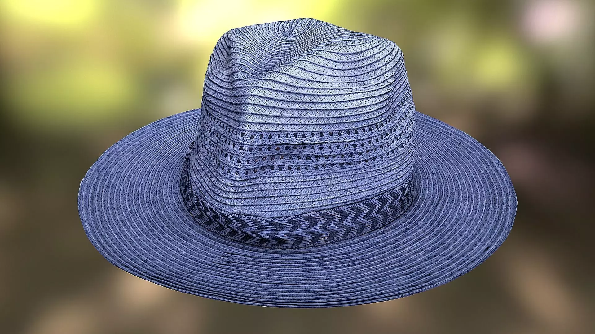 Hat low poly 3D model fedora Low-poly 3D model_0