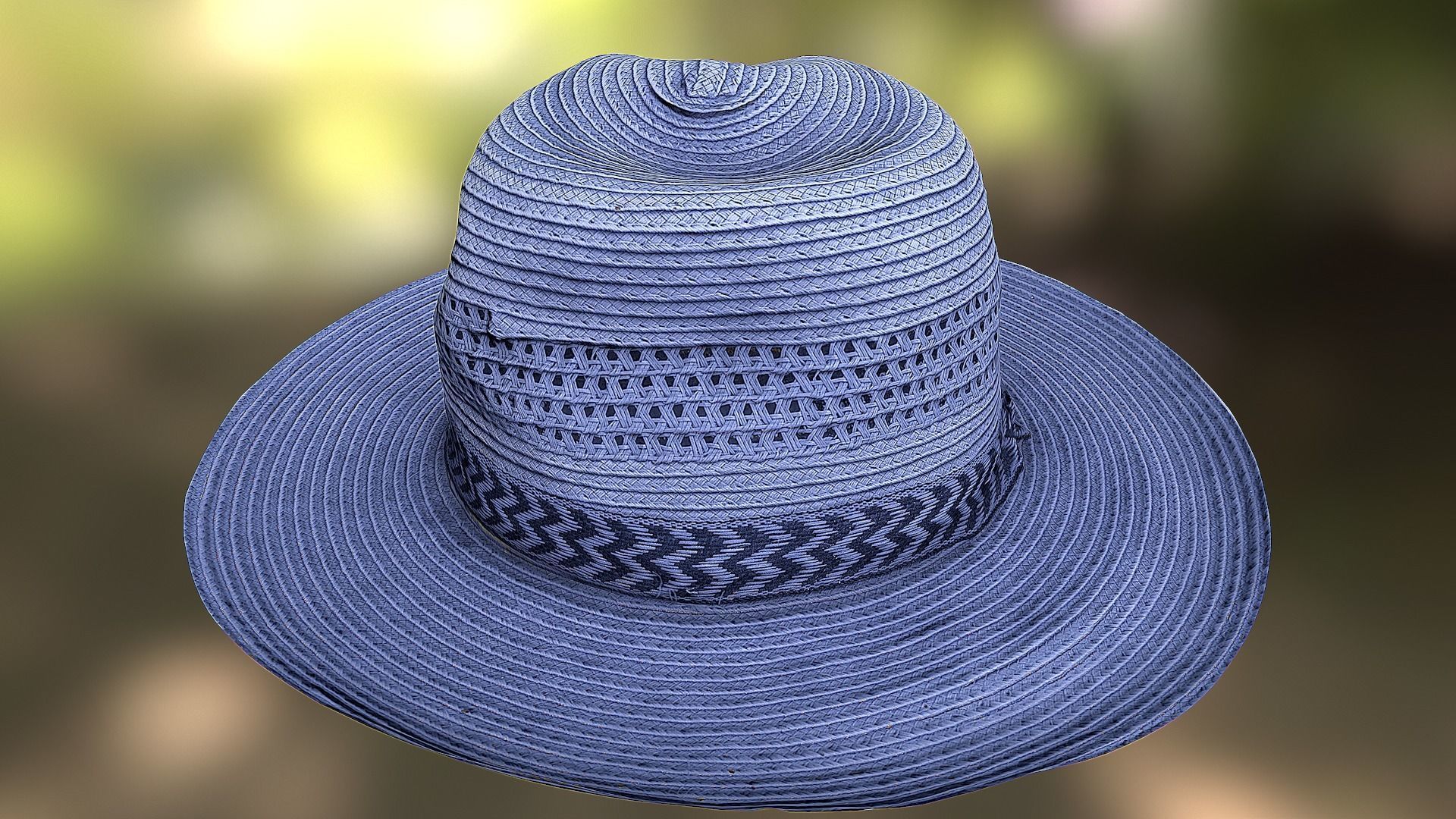 Hat low poly 3D model fedora Low-poly 3D model_3
