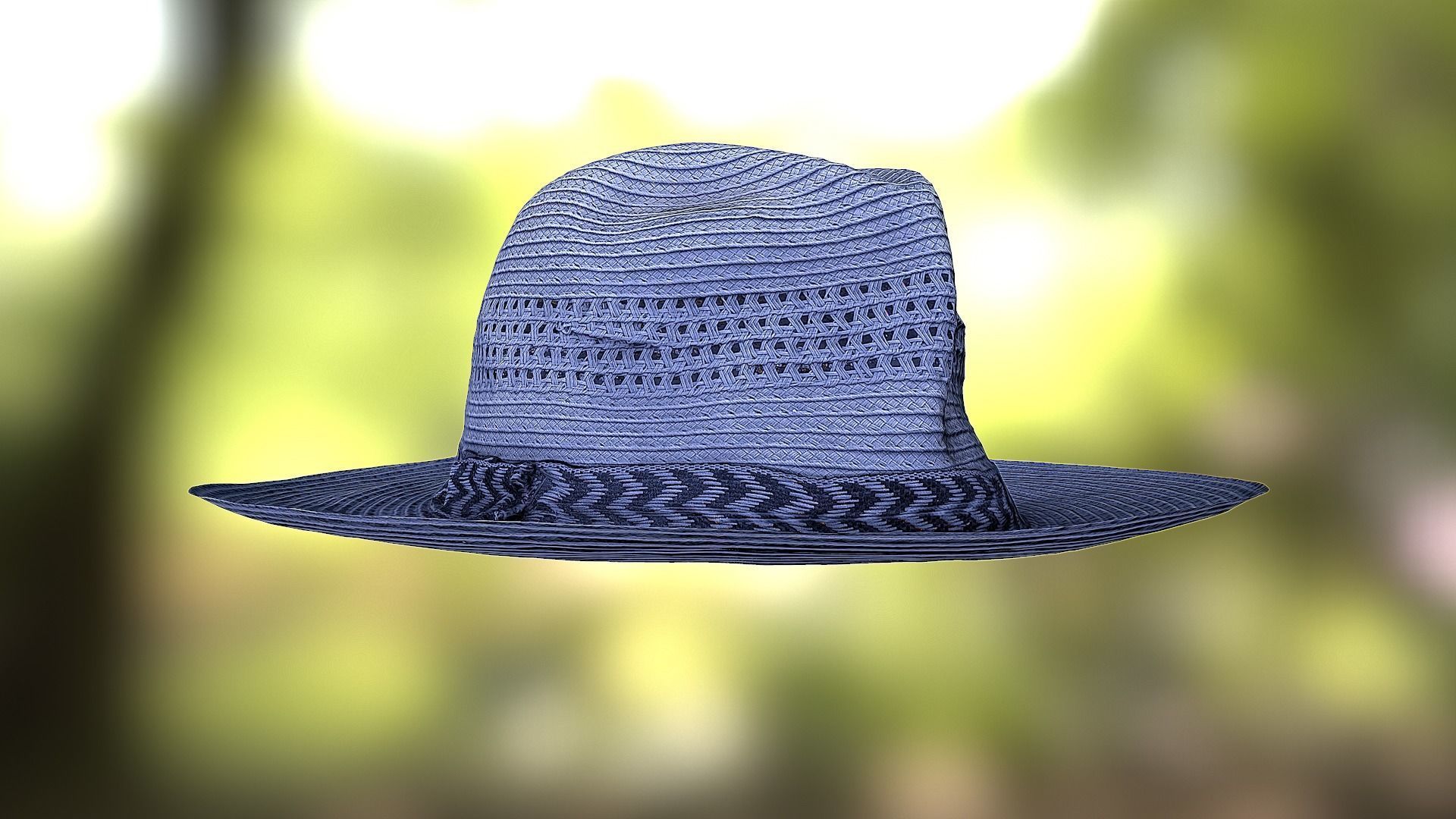 Hat low poly 3D model fedora Low-poly 3D model_6