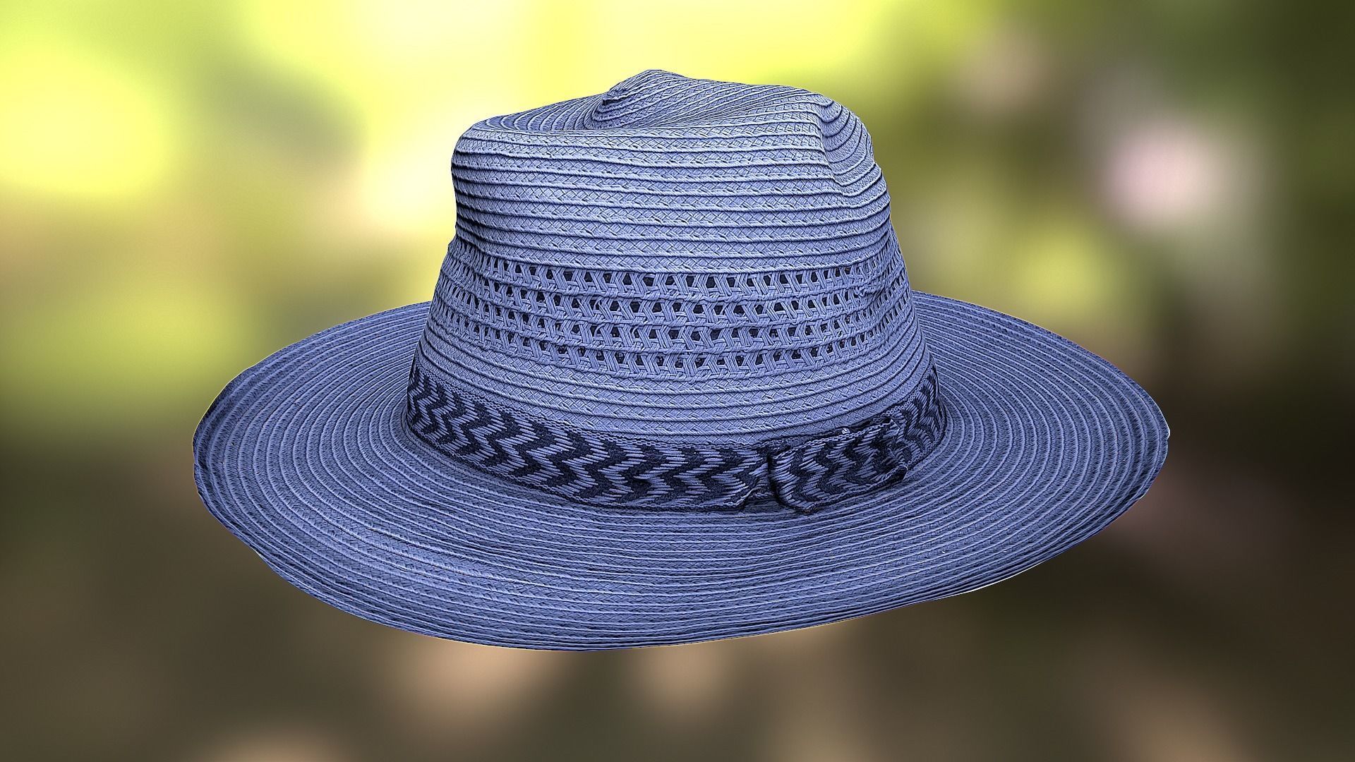Hat low poly 3D model fedora Low-poly 3D model_2
