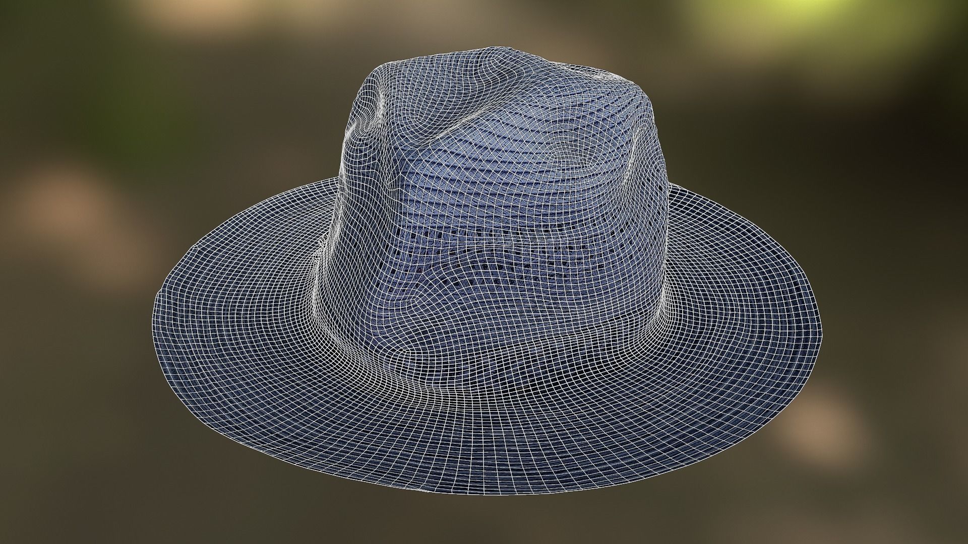 Hat low poly 3D model fedora Low-poly 3D model_9