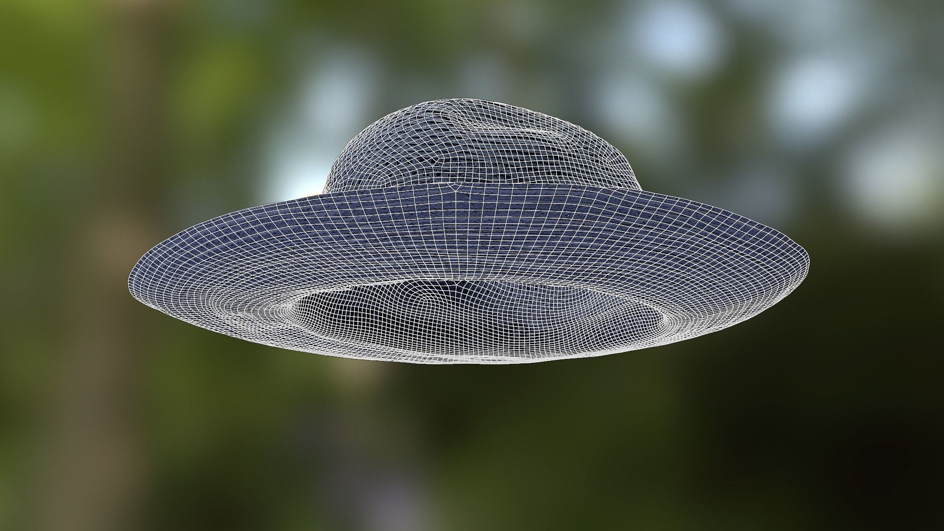 Hat low poly 3D model fedora Low-poly 3D model_12