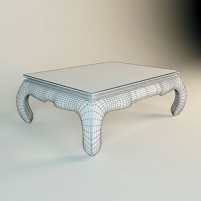 Modern Oriental Journal Table 3D model_1
