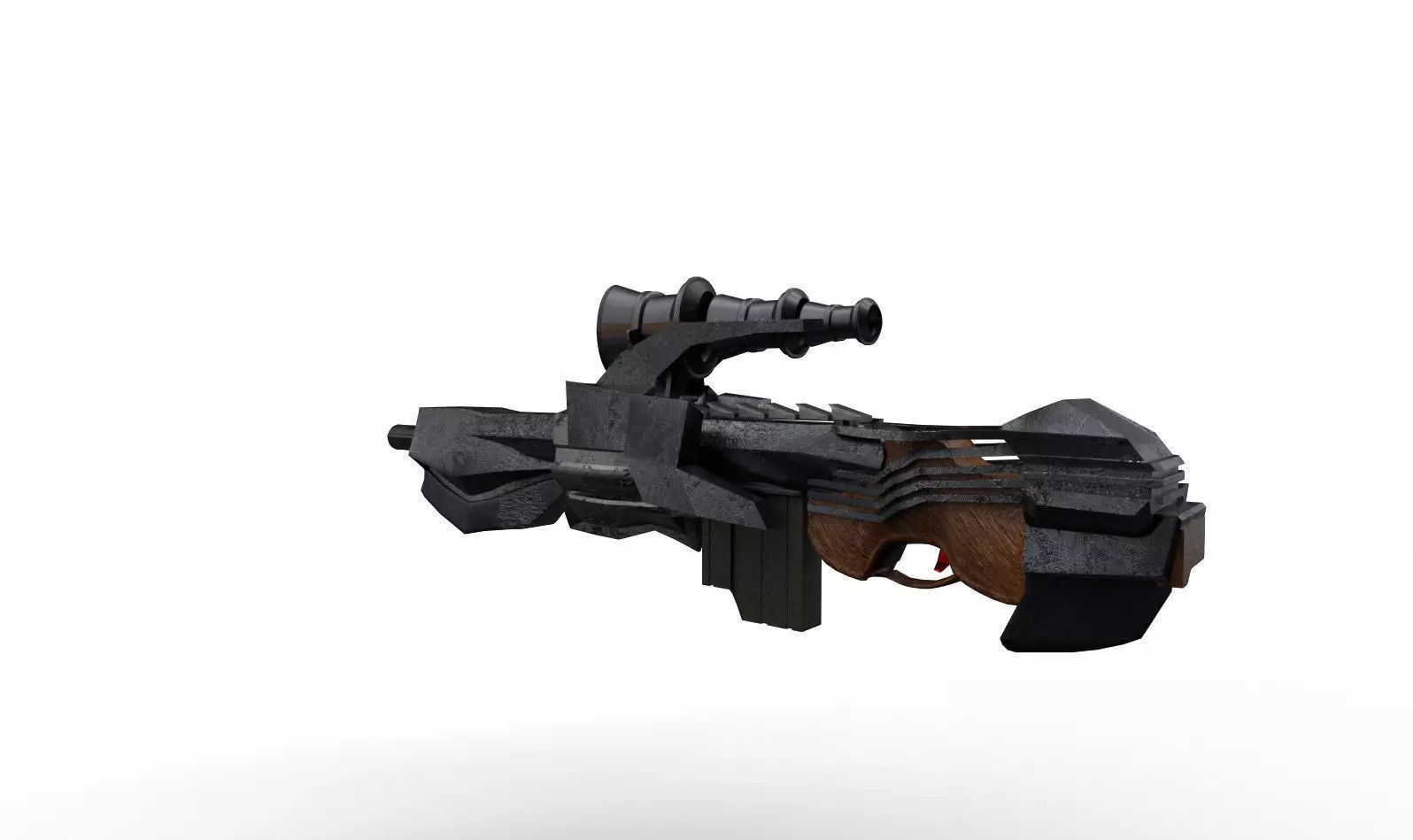 Tangent Ray Rifle Low-poly 3D model_0