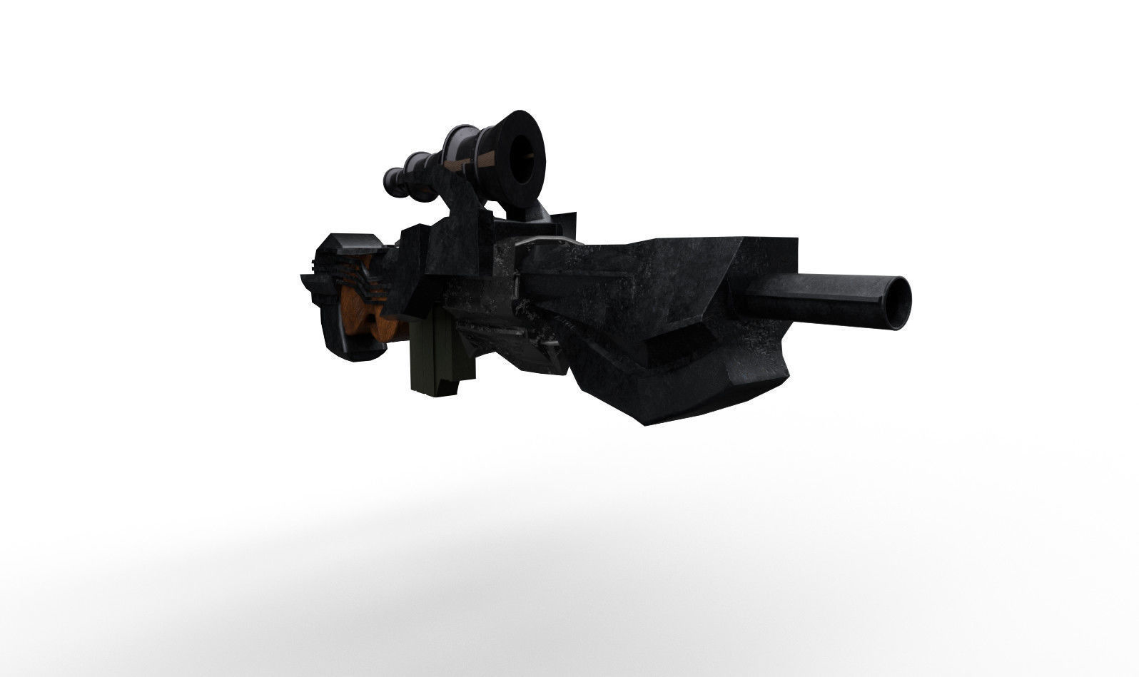 Tangent Ray Rifle Low-poly 3D model_2