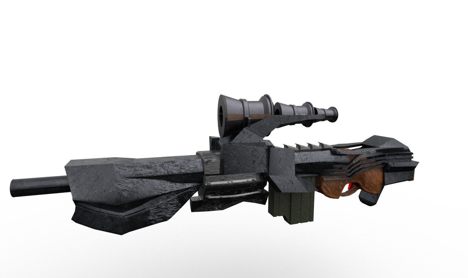 Tangent Ray Rifle Low-poly 3D model_1
