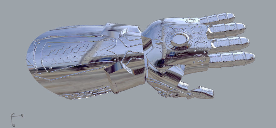 THANOS INFINITY GAUNTLET FROM INFINITY WAR 3D print model_2