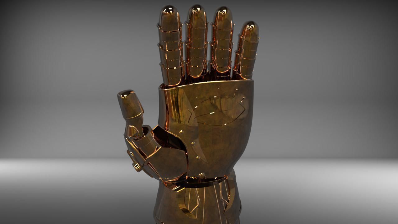 THANOS INFINITY GAUNTLET FROM INFINITY WAR 3D print model_1