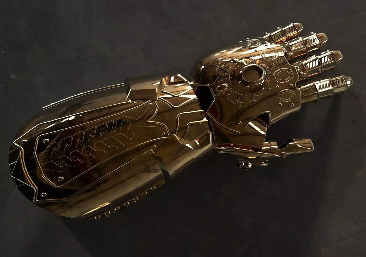 THANOS INFINITY GAUNTLET FROM INFINITY WAR 3D print model_0