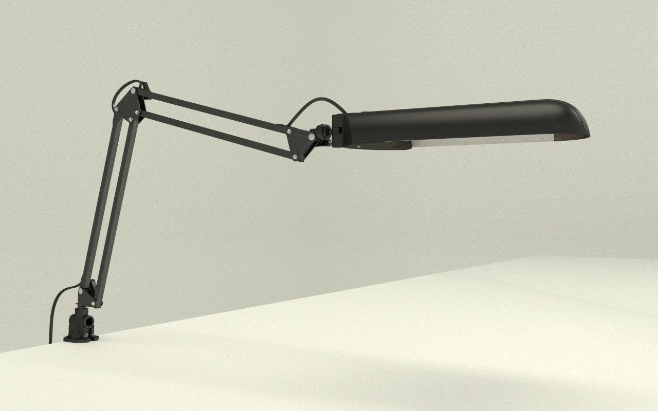 Adjustable table lamp 3D model_1