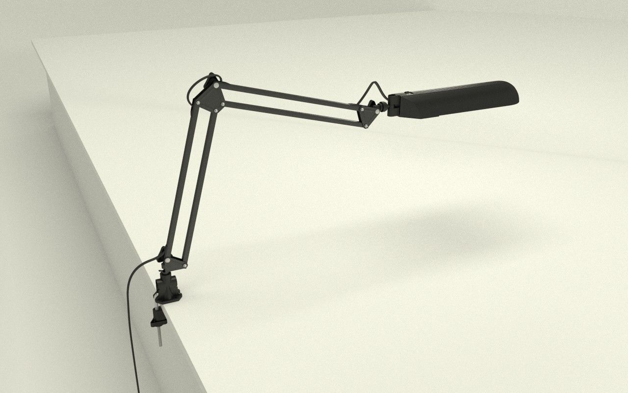 Adjustable table lamp 3D model_3