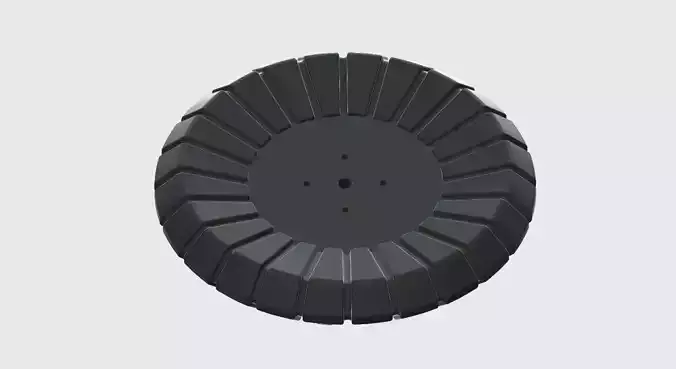 Beechcraft King air Trim Wheel 3D print model
