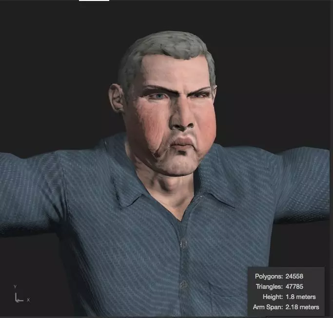 Old Man Elder Man Elderly - Ready for games anything you want 3D model