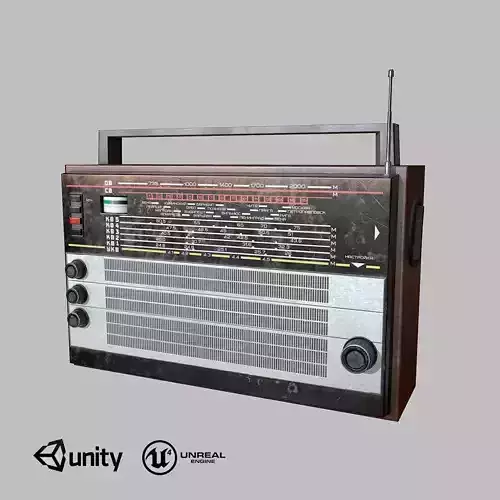 Old USSR Radio low-poly