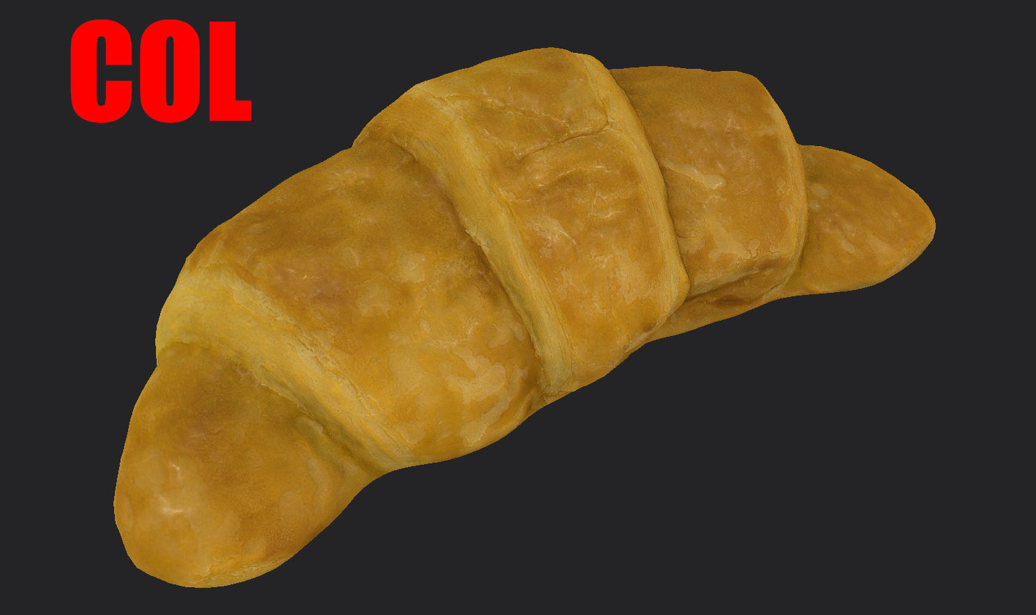 Croissant  for VR  AR Architecture 3D model_7