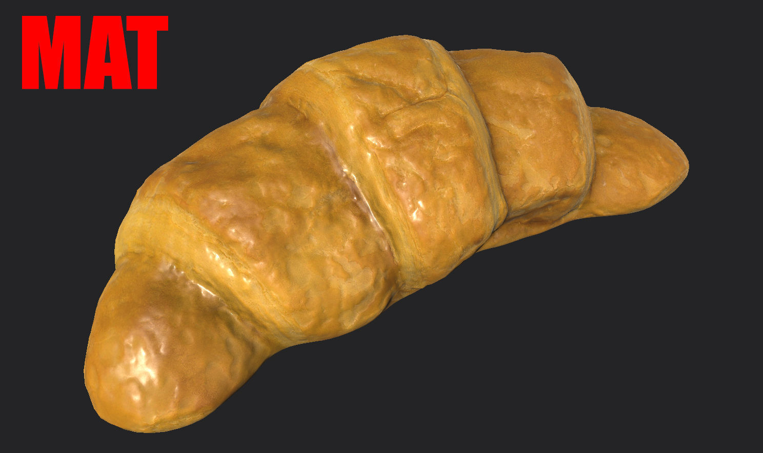 Croissant  for VR  AR Architecture 3D model_3