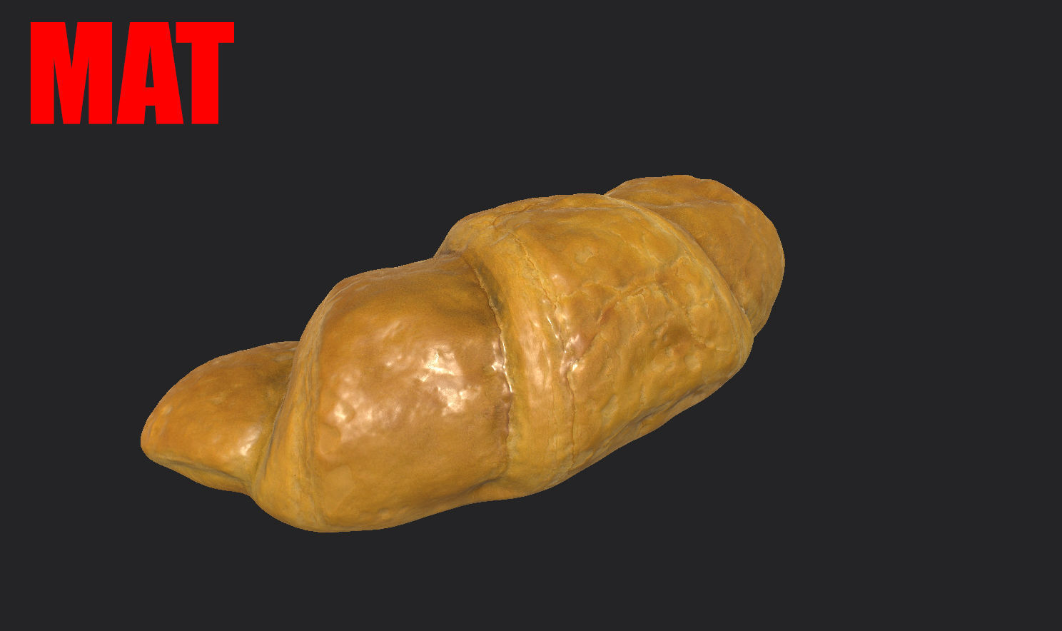 Croissant  for VR  AR Architecture 3D model_4
