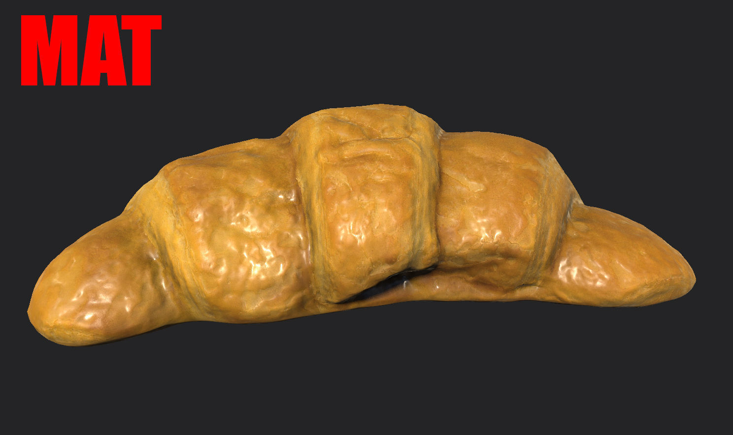 Croissant  for VR  AR Architecture 3D model_5