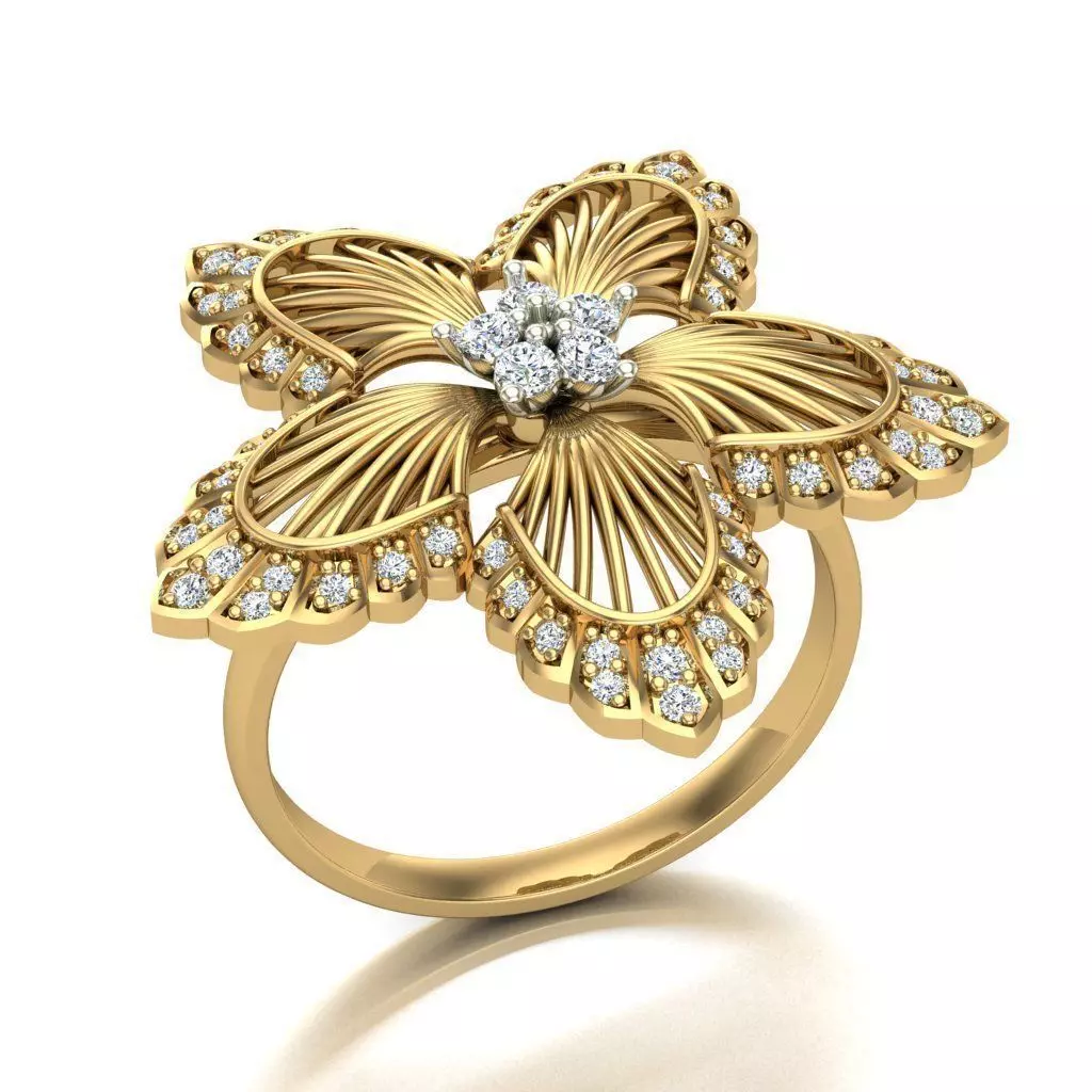 Ring Flower Splendor 3D print model_0