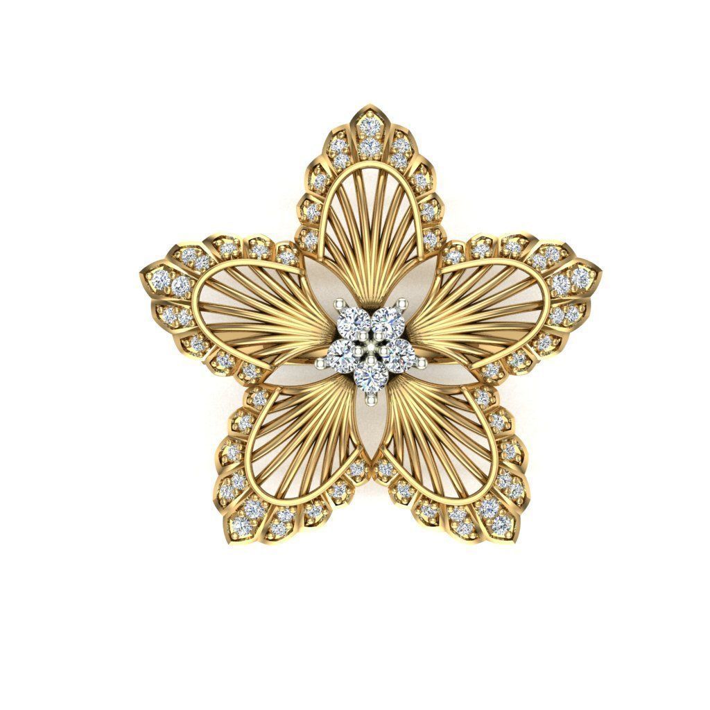 Ring Flower Splendor 3D print model_2