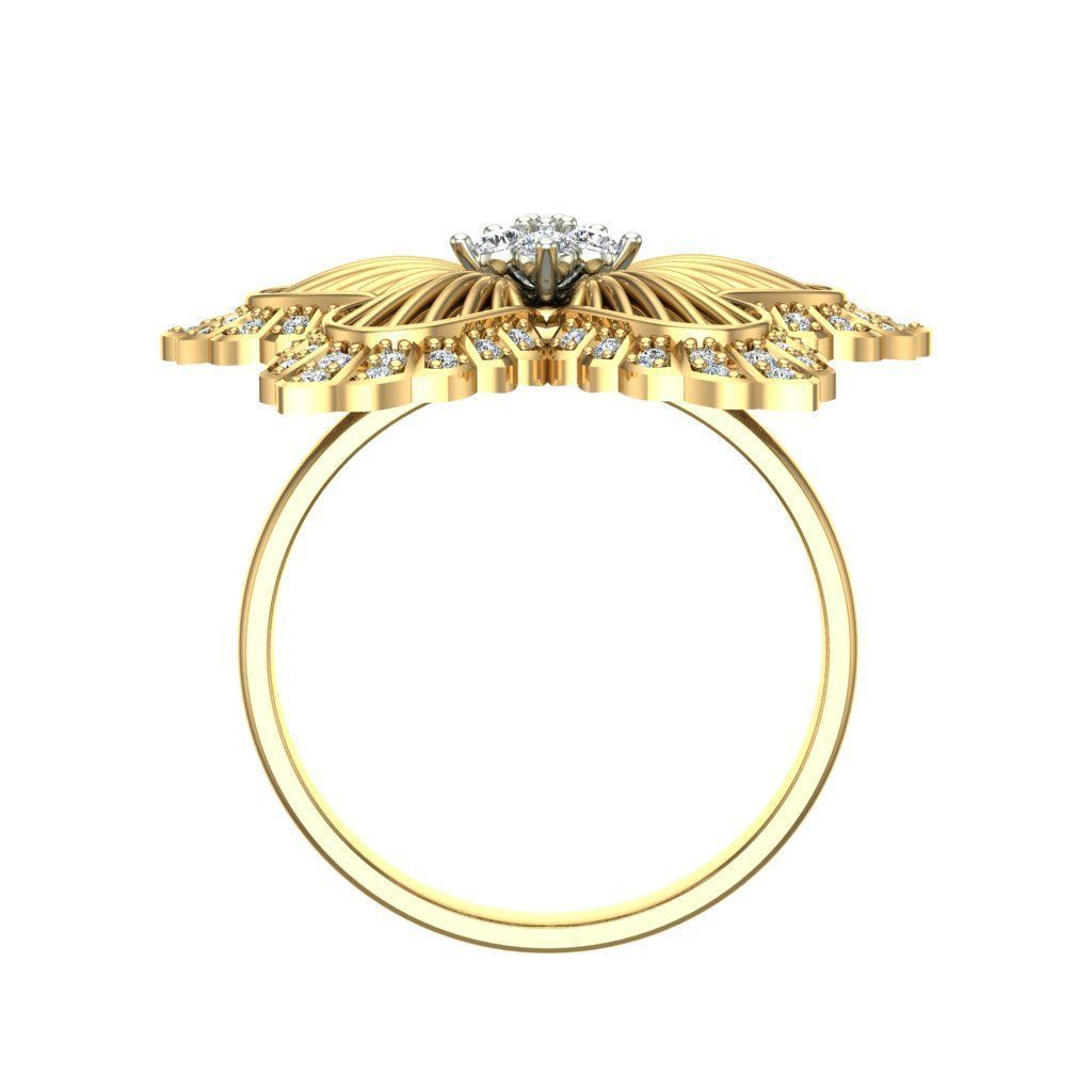 Ring Flower Splendor 3D print model_1