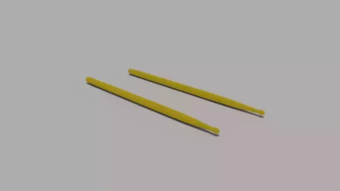 Model of Drum Sticks Free 3D model