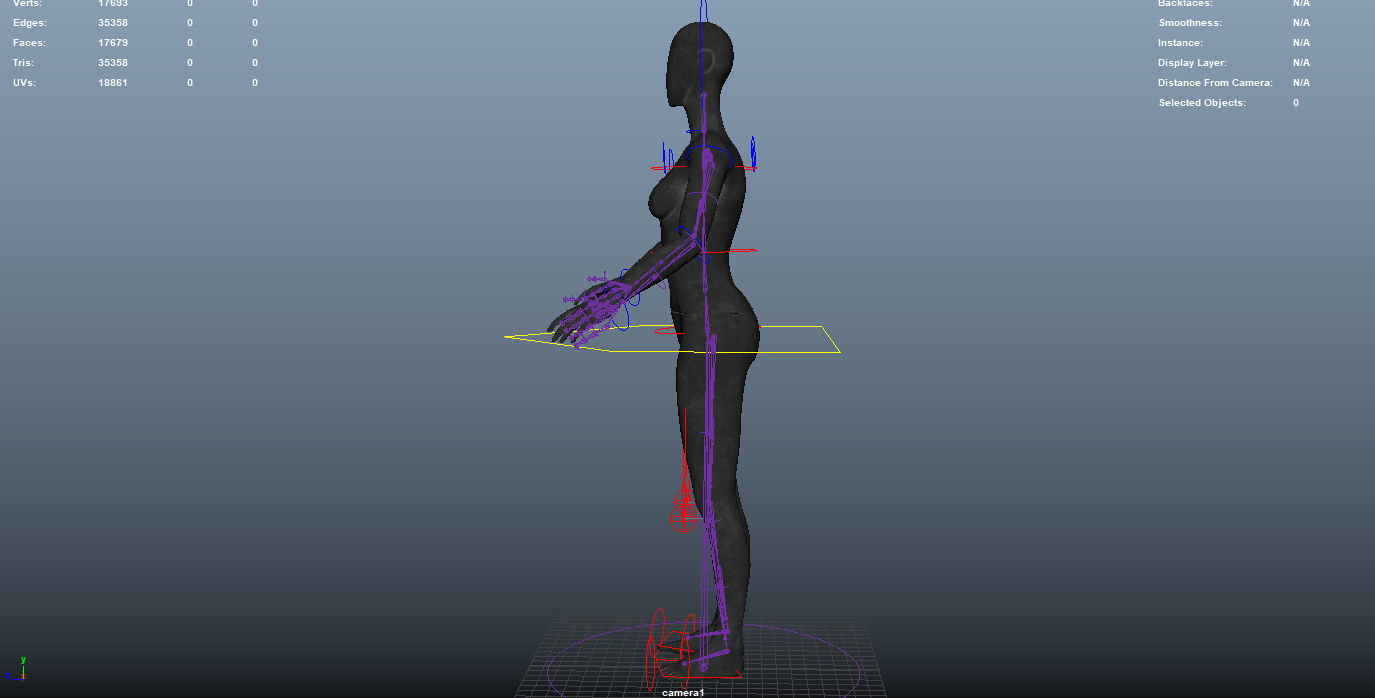 Mannequin - rigged 3D model_7