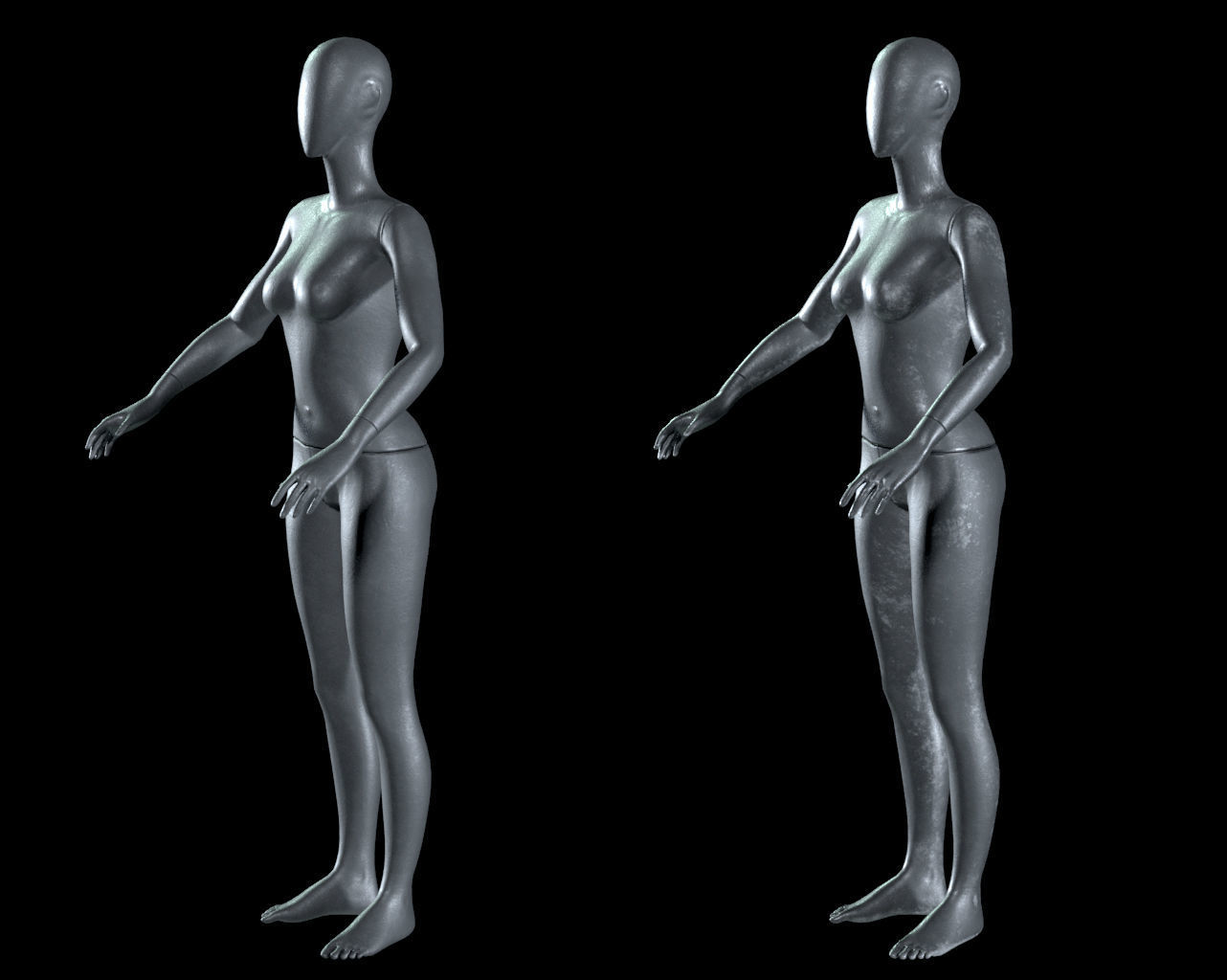 Mannequin - rigged 3D model_3