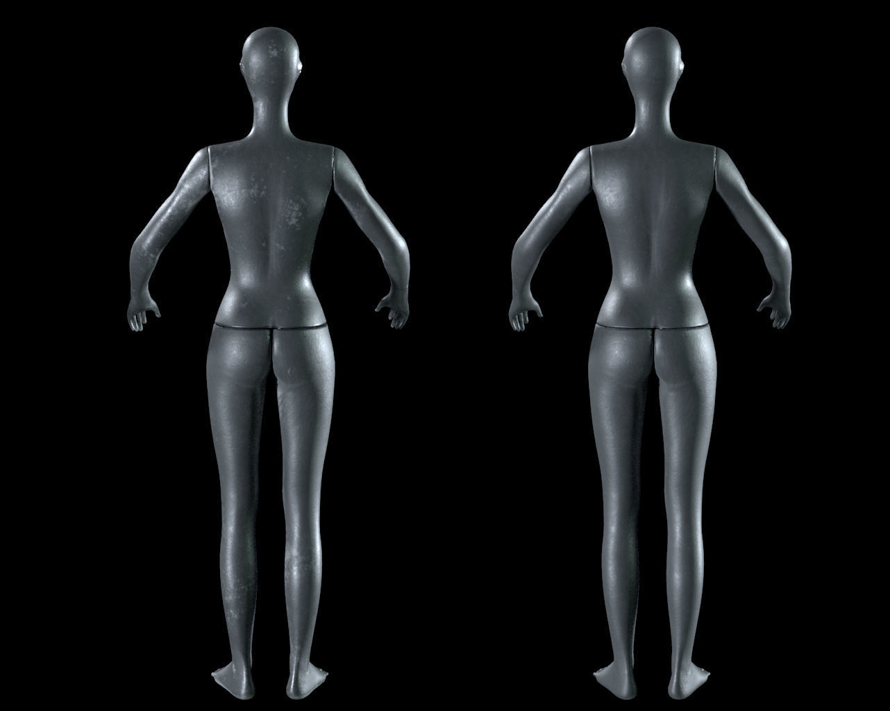Mannequin - rigged 3D model_4