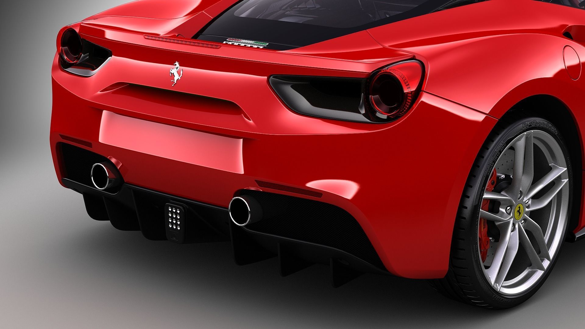 Ferrari 488 GTB 3D model_6