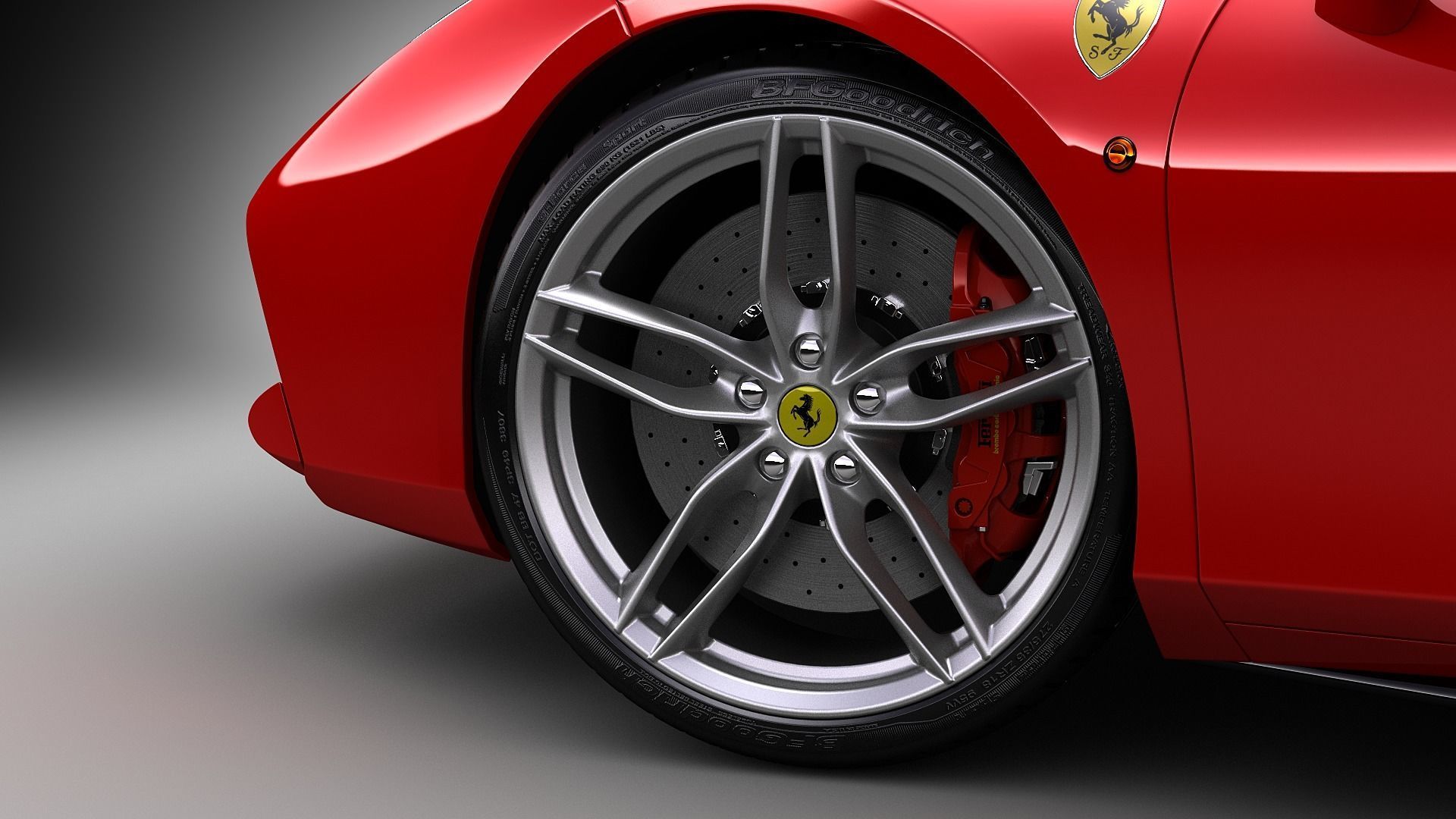 Ferrari 488 GTB 3D model_9