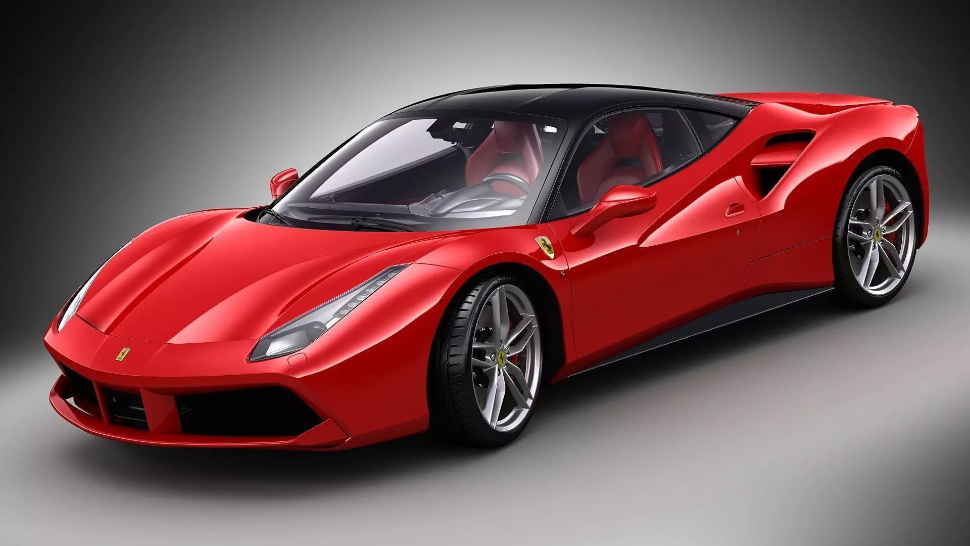 Ferrari 488 GTB 3D model_0