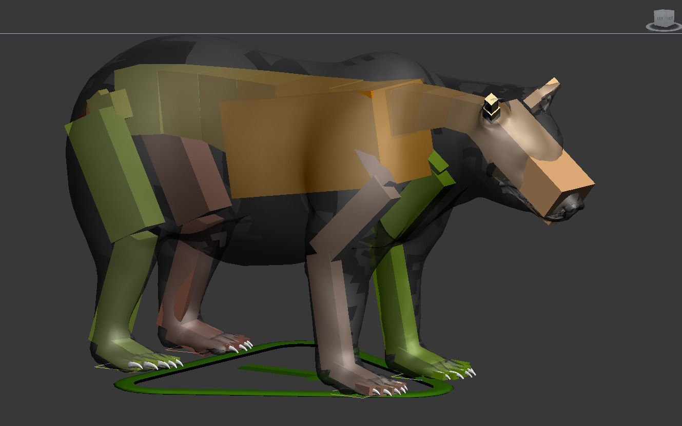 Bear braun 3D model_5