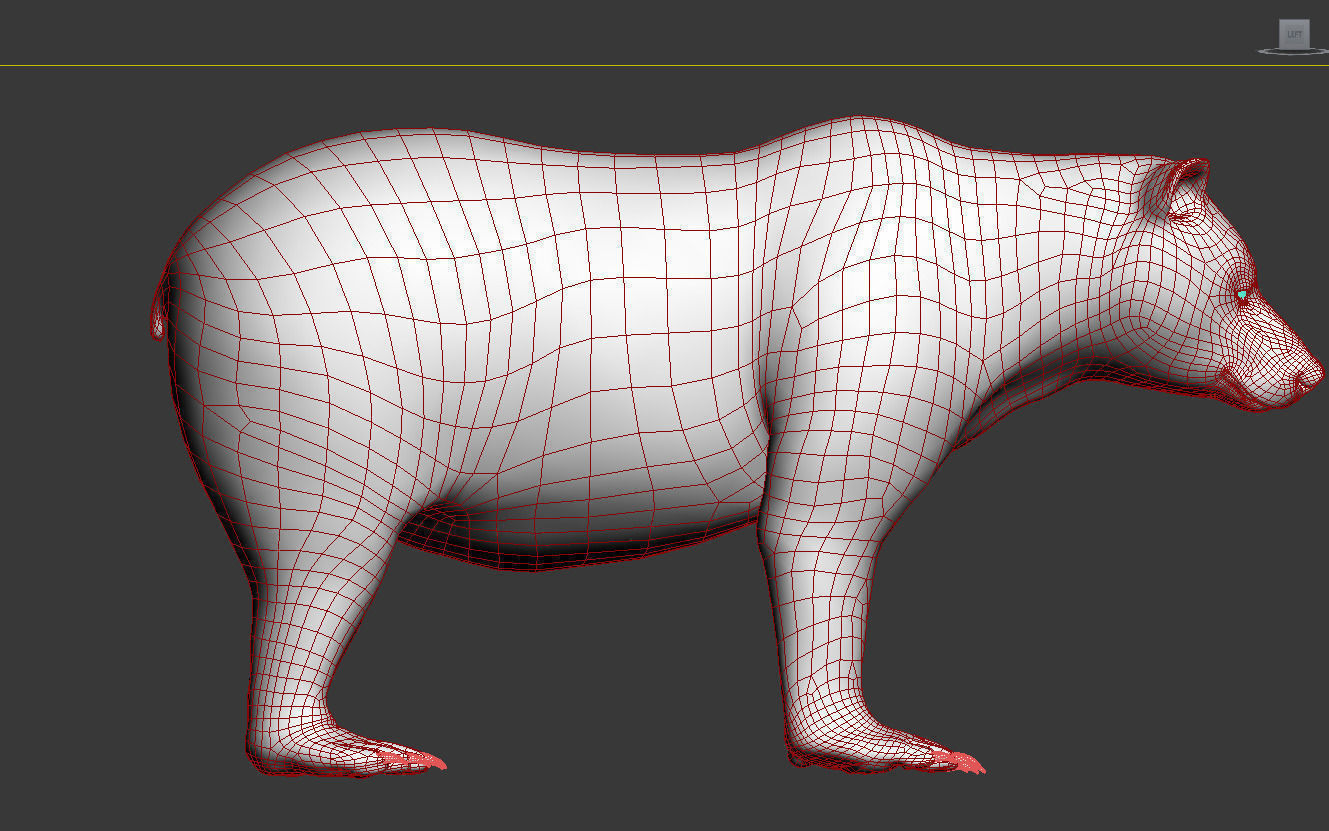 Bear braun 3D model_3