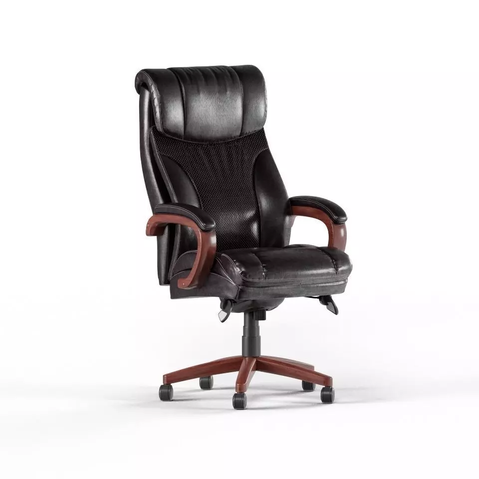 Leather Executive Office Chair 3D model_0