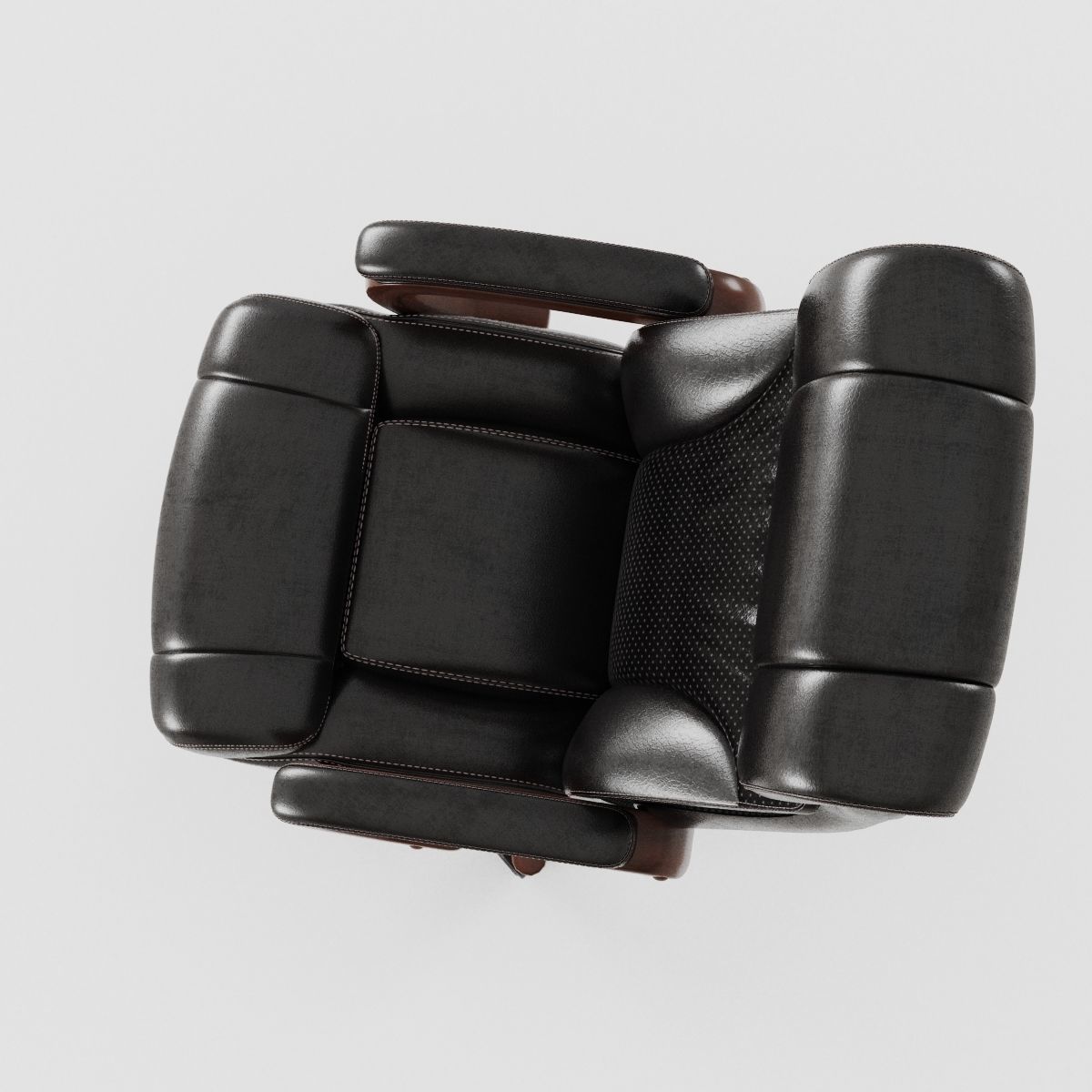 Leather Executive Office Chair 3D model_5