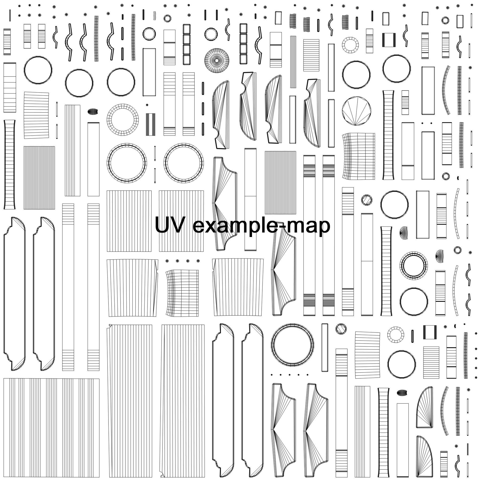 Medieval Cannon PBR 3D model_11