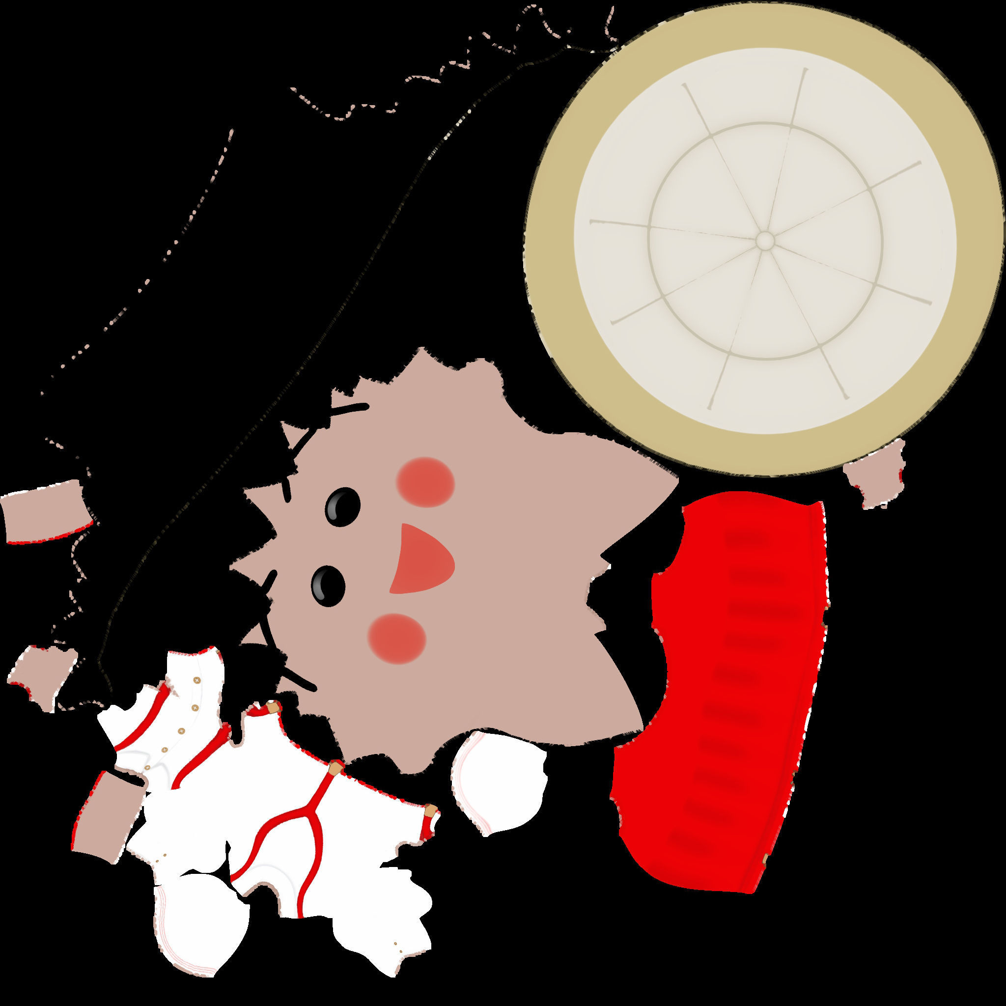 Maruko Chan Skirt N Shirt 3D print model_4