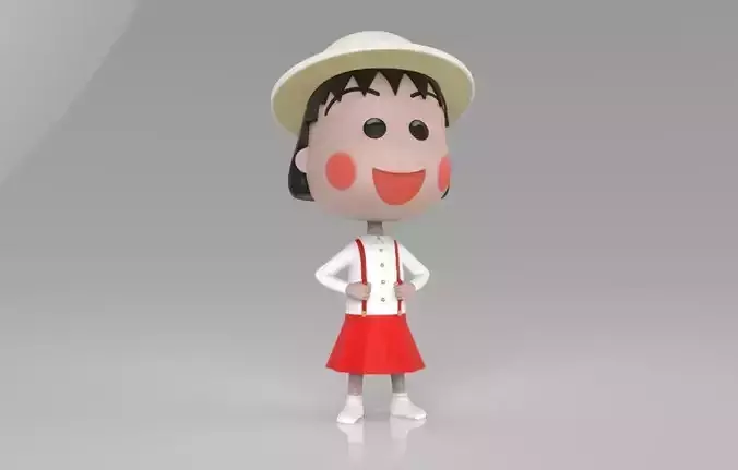 Maruko Chan Skirt N Shirt 3D print model