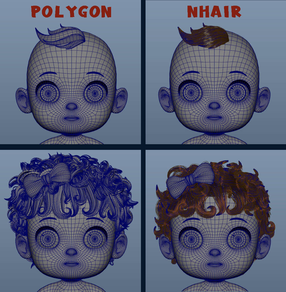 Cartoon Baby Twin NoRig 3D model_17