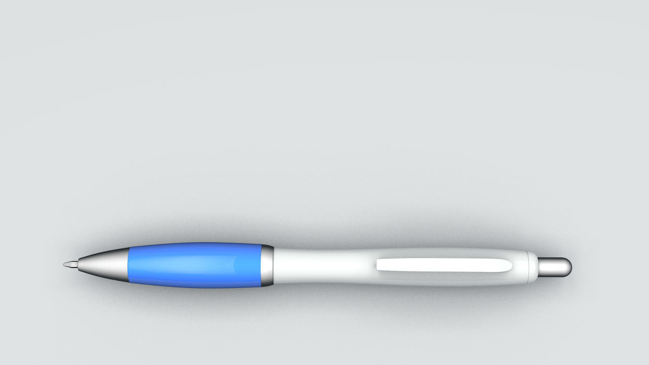 Modern Ballpoint Pen 3D model_5