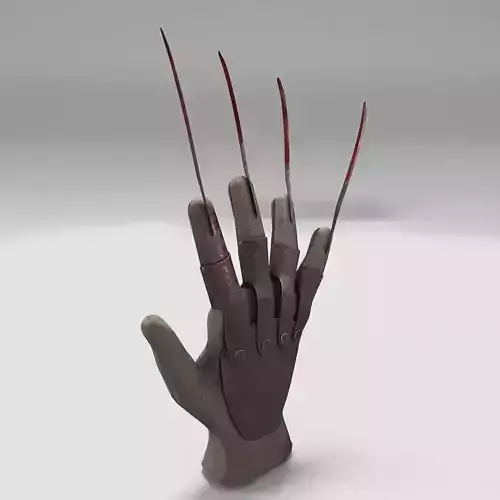 Glove Freddy New Plastic Low-poly 3D model