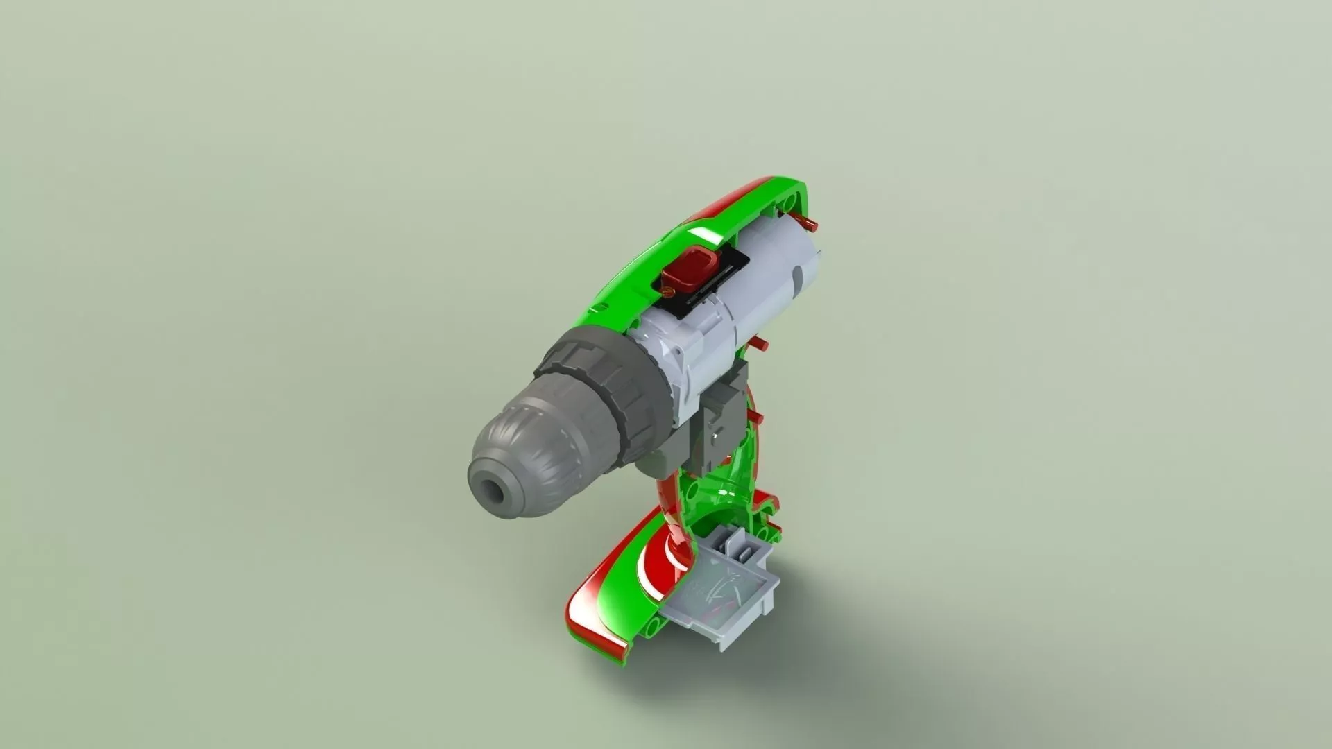 cordless hand drill 3D model