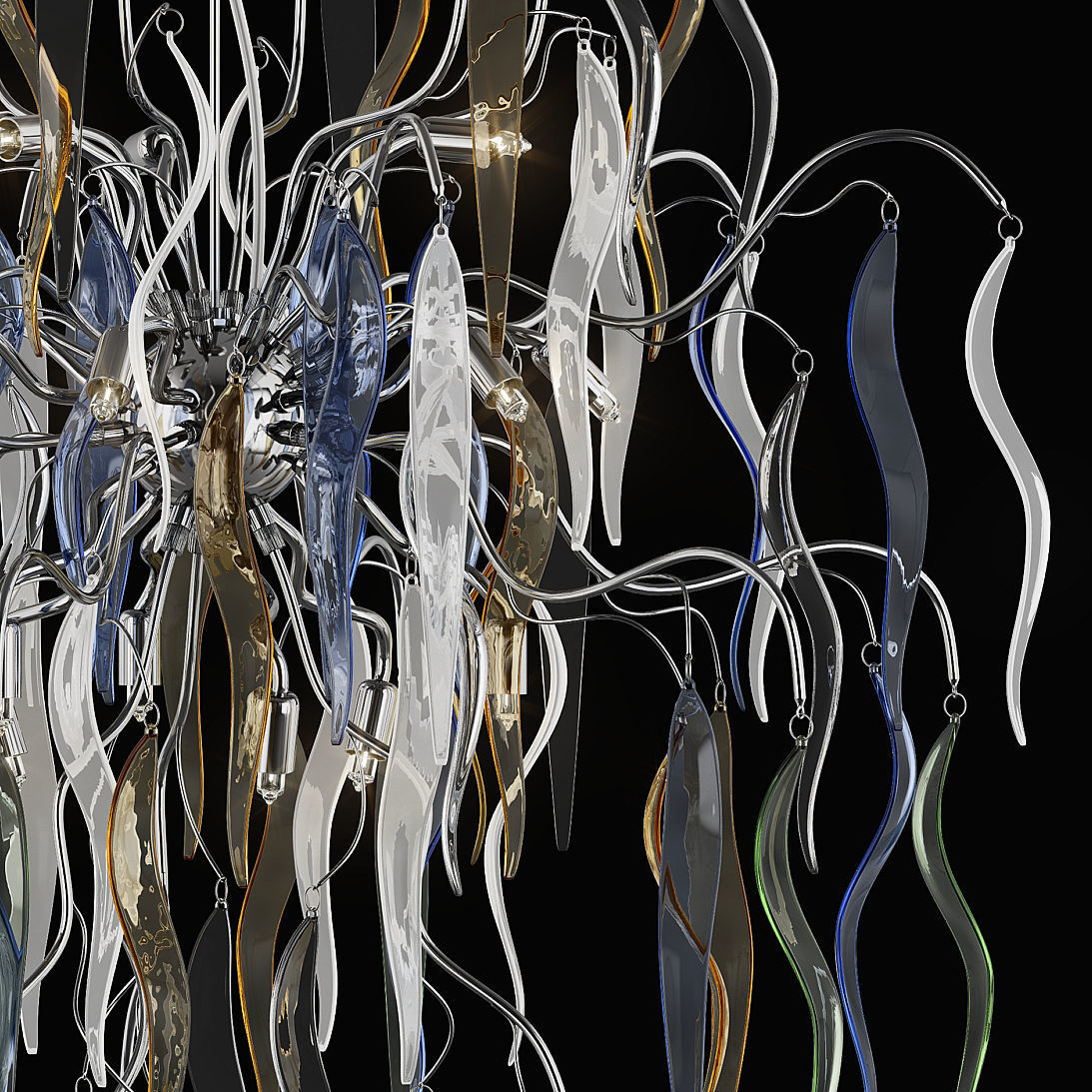 792154 Mocco Lightstar Chandelier 3D model_2