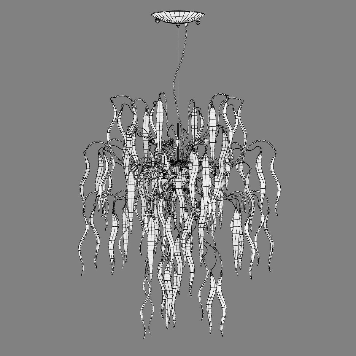 792154 Mocco Lightstar Chandelier 3D model_3