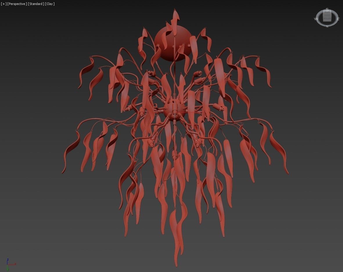 792154 Mocco Lightstar Chandelier 3D model_7