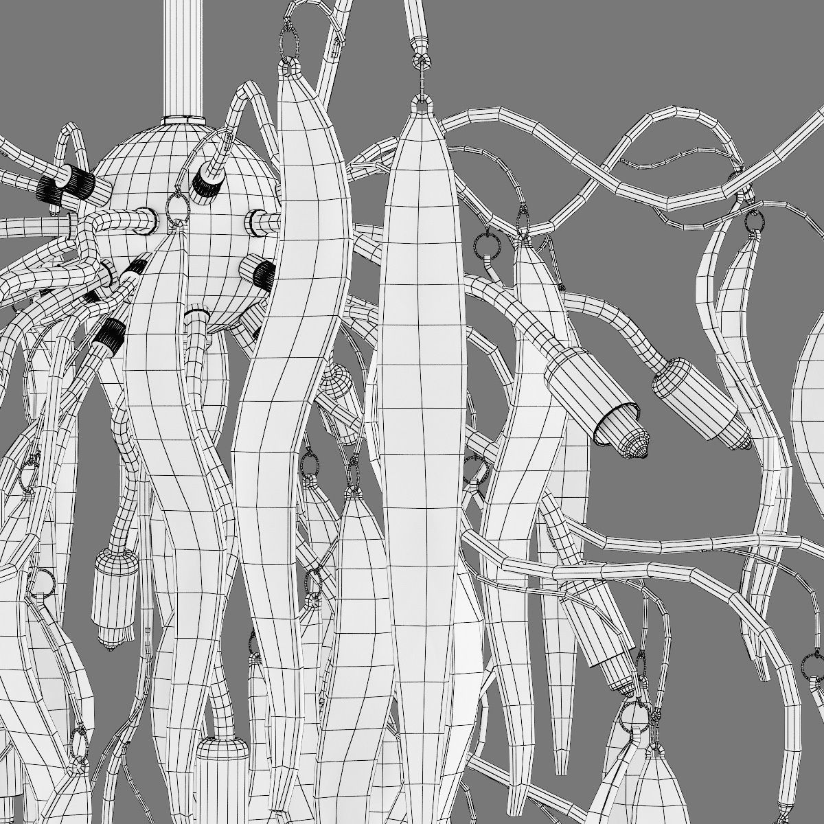 792124 Mocco Lightstar Chandelier 3D model_4