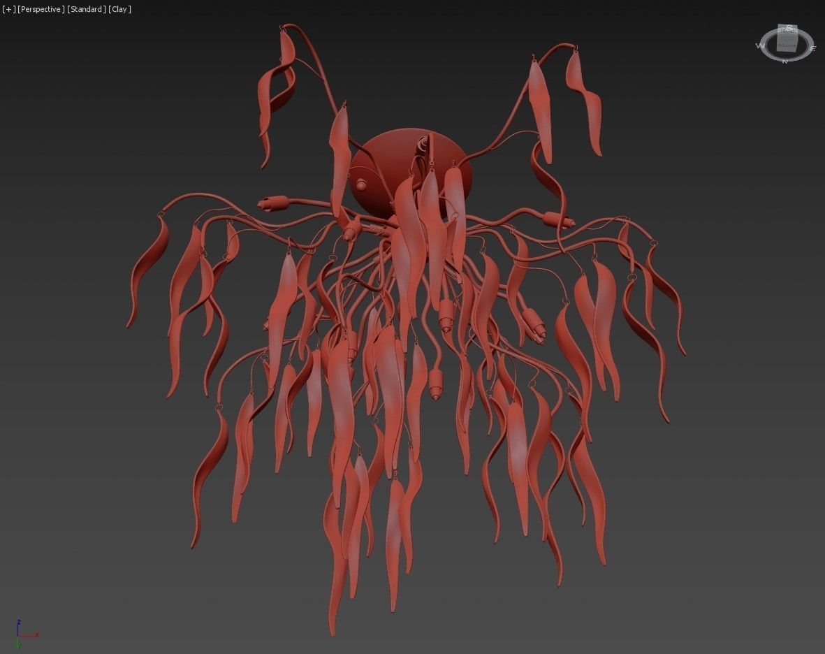 792124 Mocco Lightstar Chandelier 3D model_7